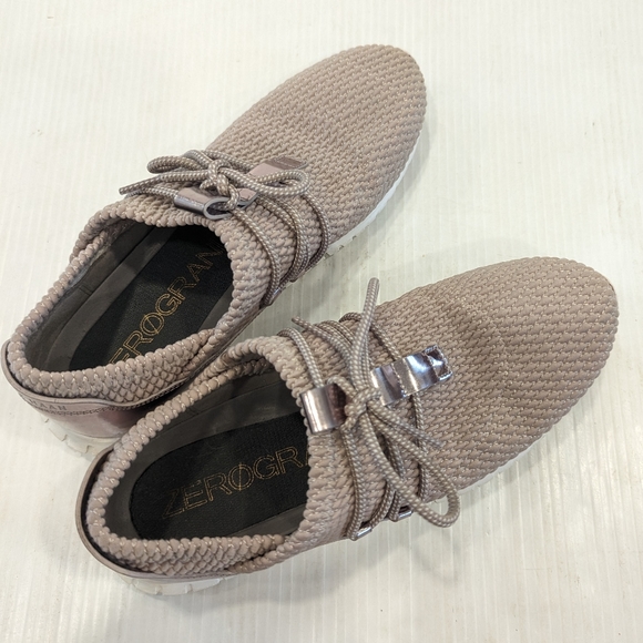 COLE HAAN Zero Grand Rose Gold Lace-up Lightweight Running Shoes - Picture 6 of 13